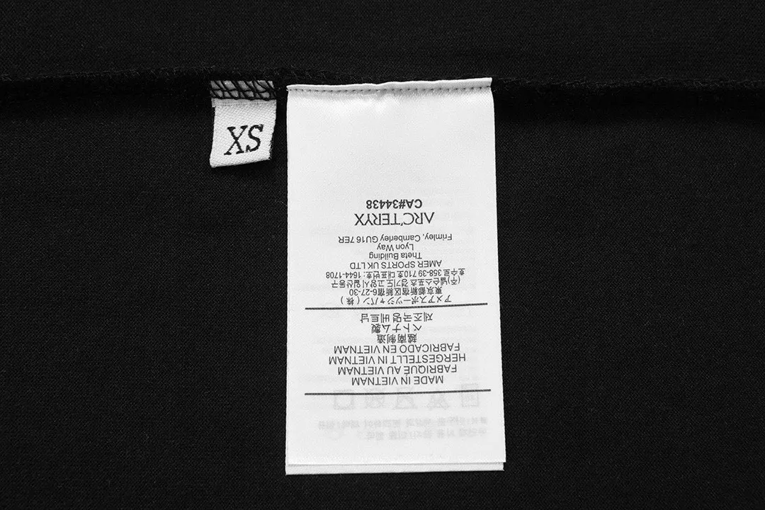 ARC TERYX 2026 New Arrival logo Same Style t 100％ 32 ：Black Size：XS S M L